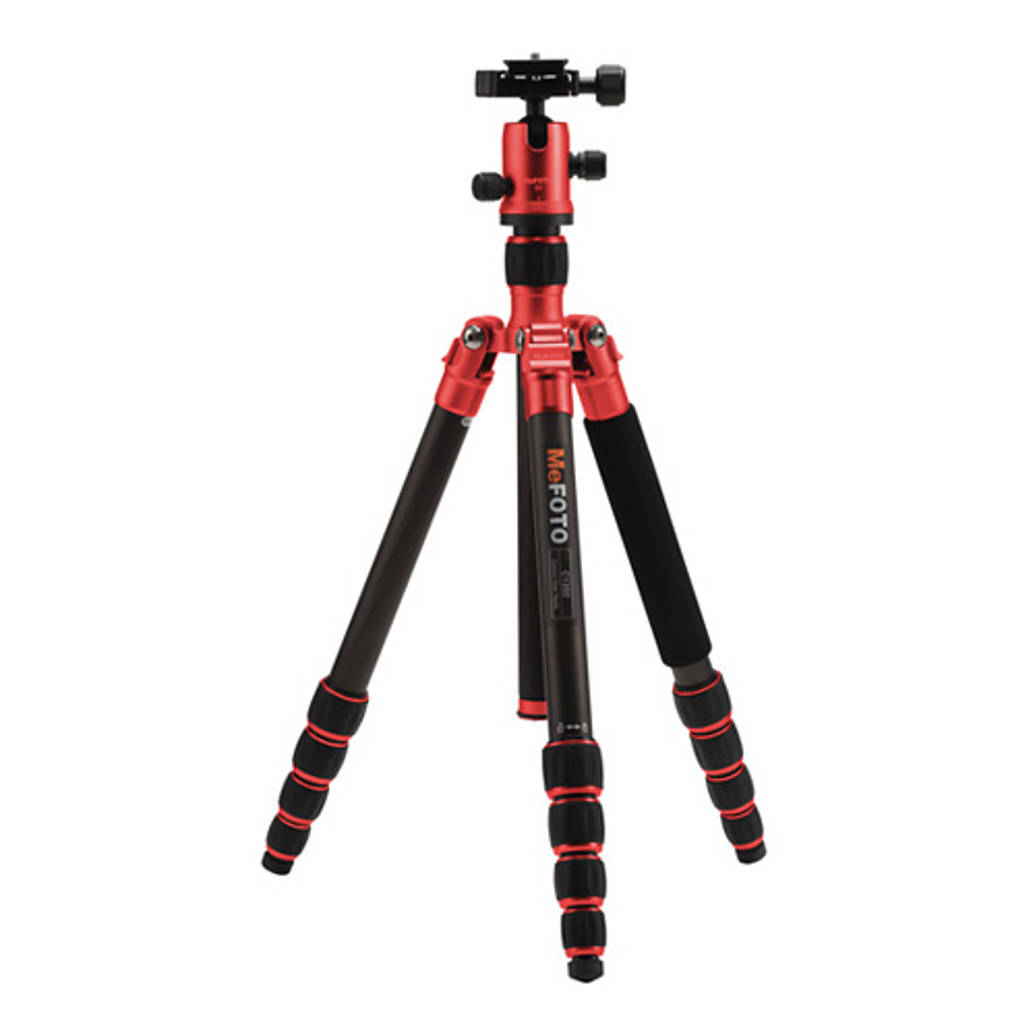 MeFoto MeFoto Roadtrip Travel Tripod Kit Red Carbon Fiber