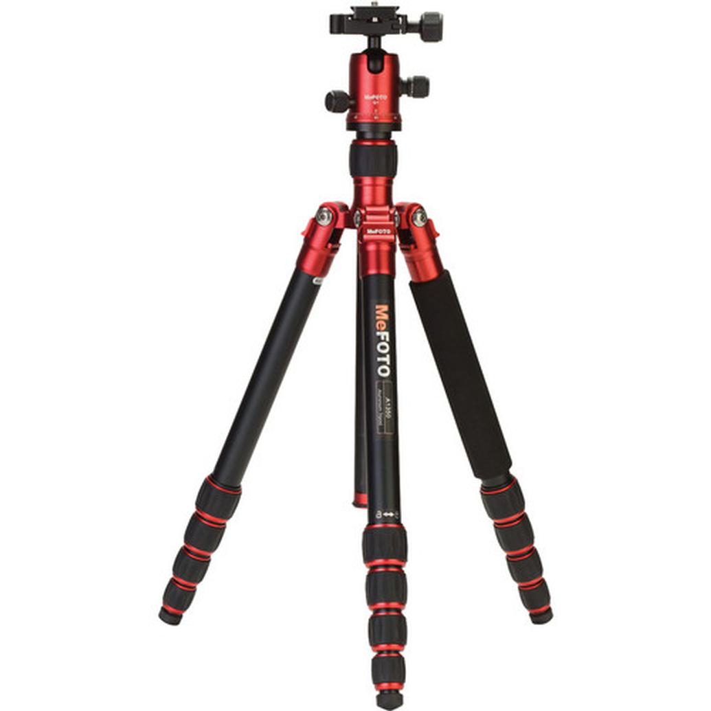 MeFoto A1350Q1R RoadTrip Series 1 Travel Kit With Ball Head - Red