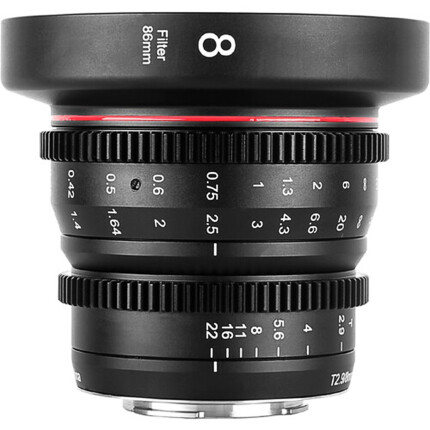 Meike 8mm T2.9 Manual Focus Wide-Angle Cinema Lens (MFT Mount)