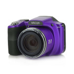 Minolta MN35Z 20MP 35X Optical Zoom Wi-Fi Bridge Camera (Purple) 0