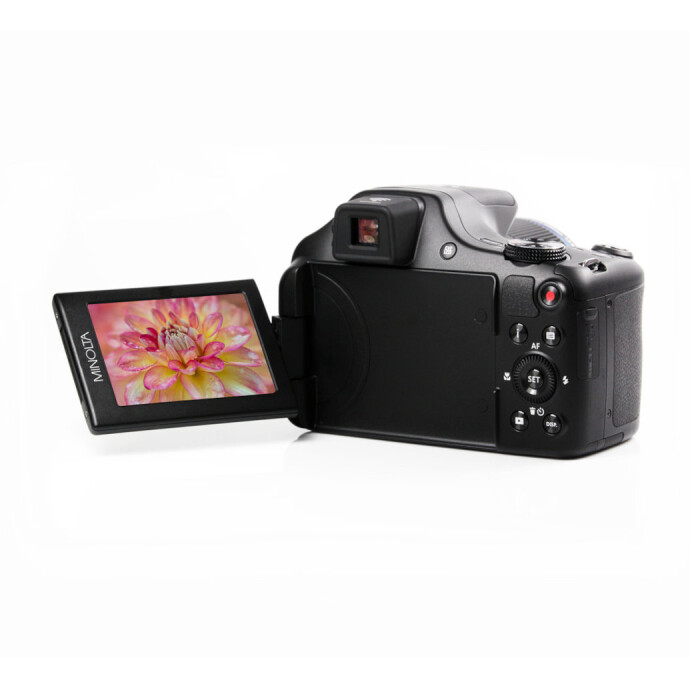 【Miya】 Minolta MN67Z 20MP 67x Optical Zoom Wi-Fi Bridge Camera (Black)