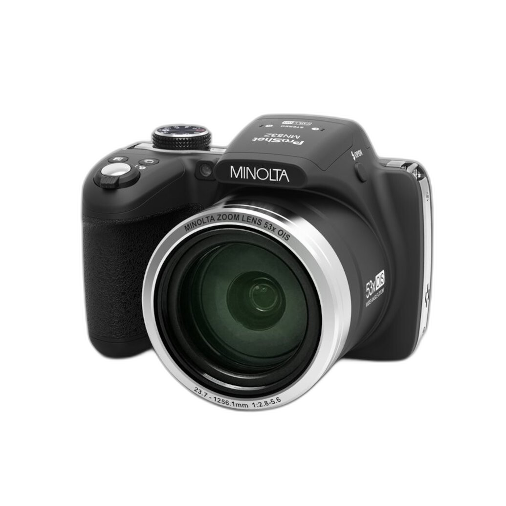 Minolta MN53Z 16MP 53X Optical Zoom Wi-Fi Bridge Camera (Black)