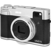 MINOLTA MND70 Retro 48 MP AF / 5K Ultra HD Dual Lens Camera w/WiFi (Silver/B 2