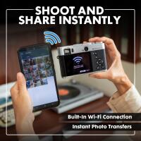 MINOLTA MND70 Retro 48 MP AF / 5K Ultra HD Dual Lens Camera w/WiFi (Silver/B 6