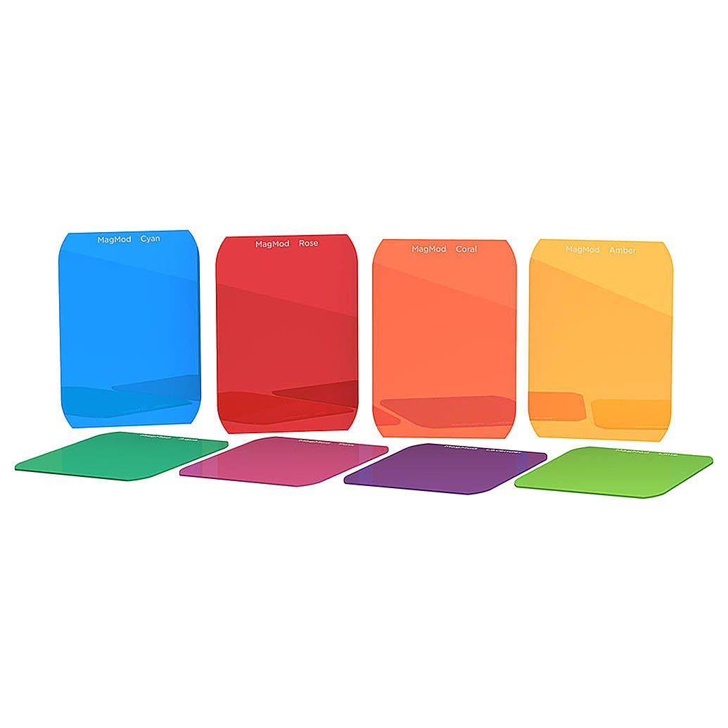 Magmod Artistic Gel Set- Amber Coral Rose Pink Lavender Aqua Cyan Lime