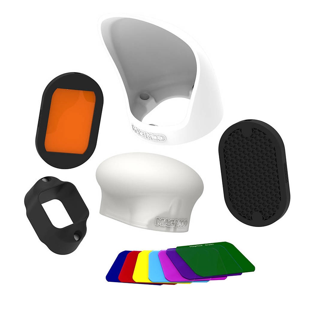 MagMod Professional Kit - w/Grip, Sphere, Bounce, Grid, Gel Holder, Gels