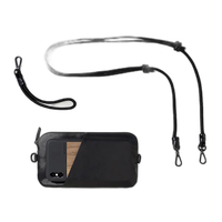 Moment Crossbody Wallet (Black Leather) 1