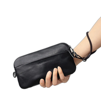 Moment Crossbody Wallet (Black Leather) 3