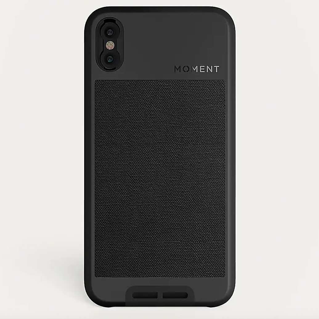 Moment iPhone X Case (Black Canvas)