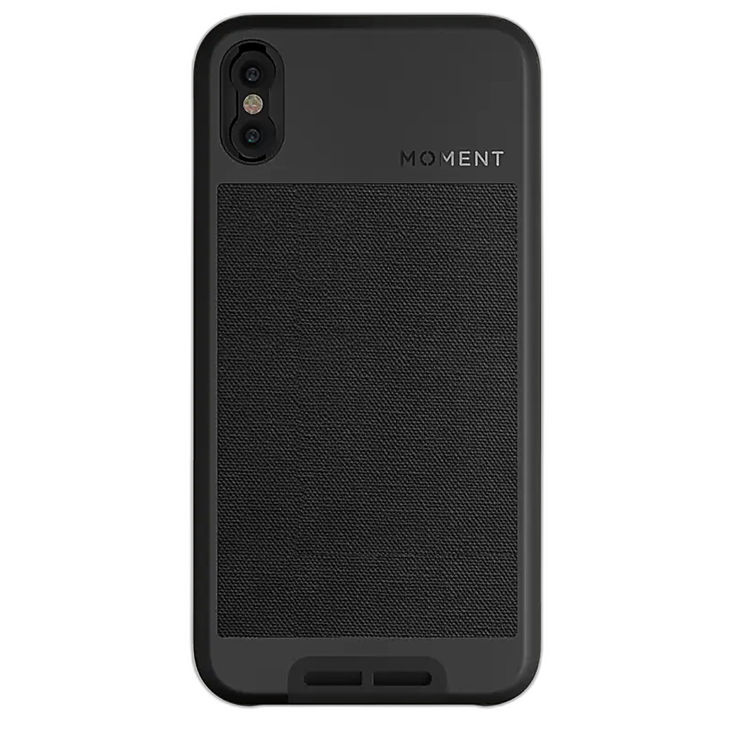 Moment iPhone X Case (Black Canvas)