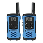 Motorola T100 Talkabout Two-Way Radios (Neon Blue, 2-Pack) 0