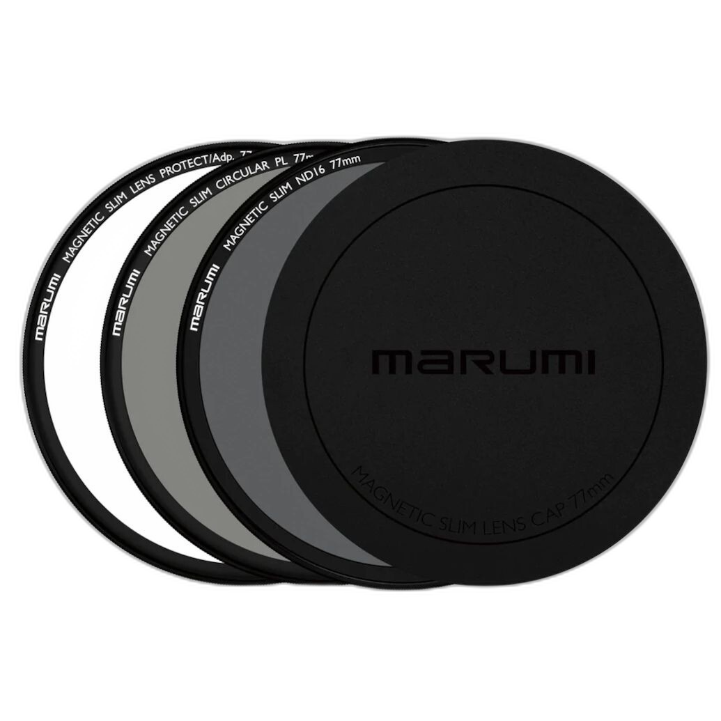 82mm Marumi Slim Basic Kit LP/CPL ND16 Lens Cap Set