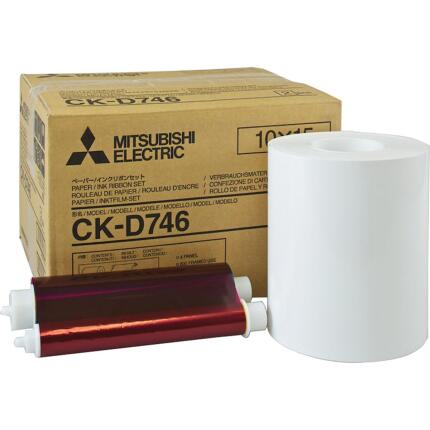 Mitsubishi CK-D746 4x6in Paper and Ink Media Kit