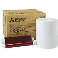 Mitsubishi CK-D746 4x6in Paper and Ink Media Kit 0