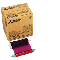 Mitsubishi 4 x 6 In. Paper Roll  and  Inksheet for CP-9550DW     CK-9046 0