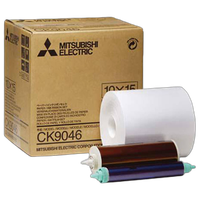 Mitsubishi 4 x 6 In. Paper Roll  and  Inksheet for CP-9550DW     CK-9046 1