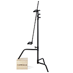 Matthews D/R Springload 40in C Stand w/ Grip Head and Arm - Black Chrome 0