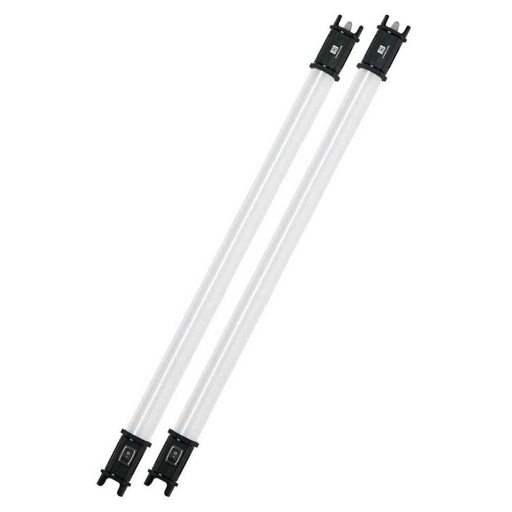 Nanlite PavoTube 15C 2FT RGBW LED Tube with Internal Battery 2 Light Kit