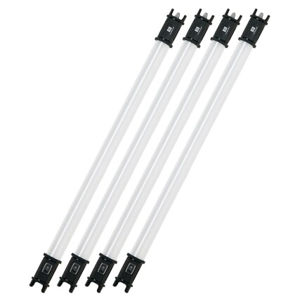 Nanlite PavoTube 15C 2FT RGBW LED Tube with Internal Battery 4 Light Kit