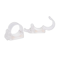 NanLite Pavotube Transparent Polycarbonate Clip with 1/4-20in Receivers 0
