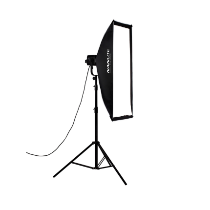NanLite Asymmetrical Stripbank Softbox with Bowens Mount (18x43in)