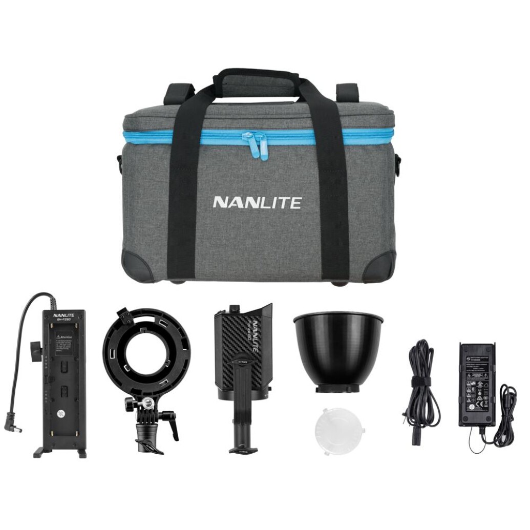 Nanlite Forza 60 LED Monolight Kit Includes NPF Grip and Bowens Adapter
