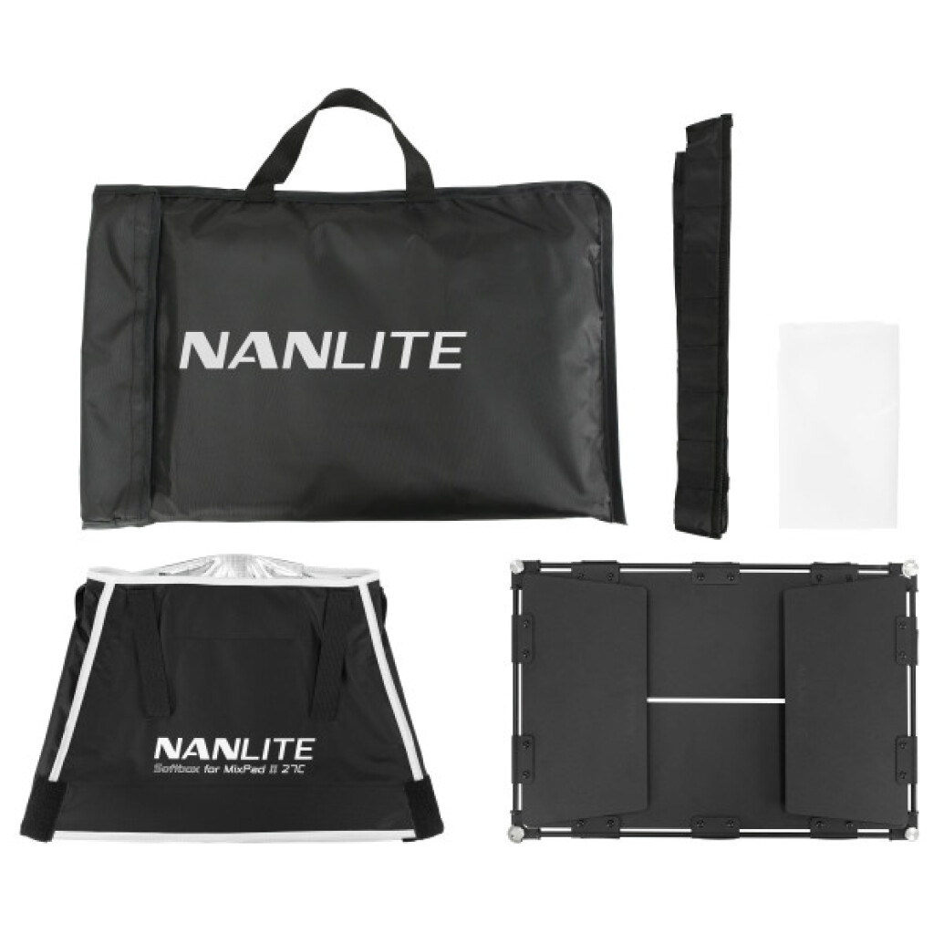Nanlite Mixpad II 27C Barndoor and Softbox Set