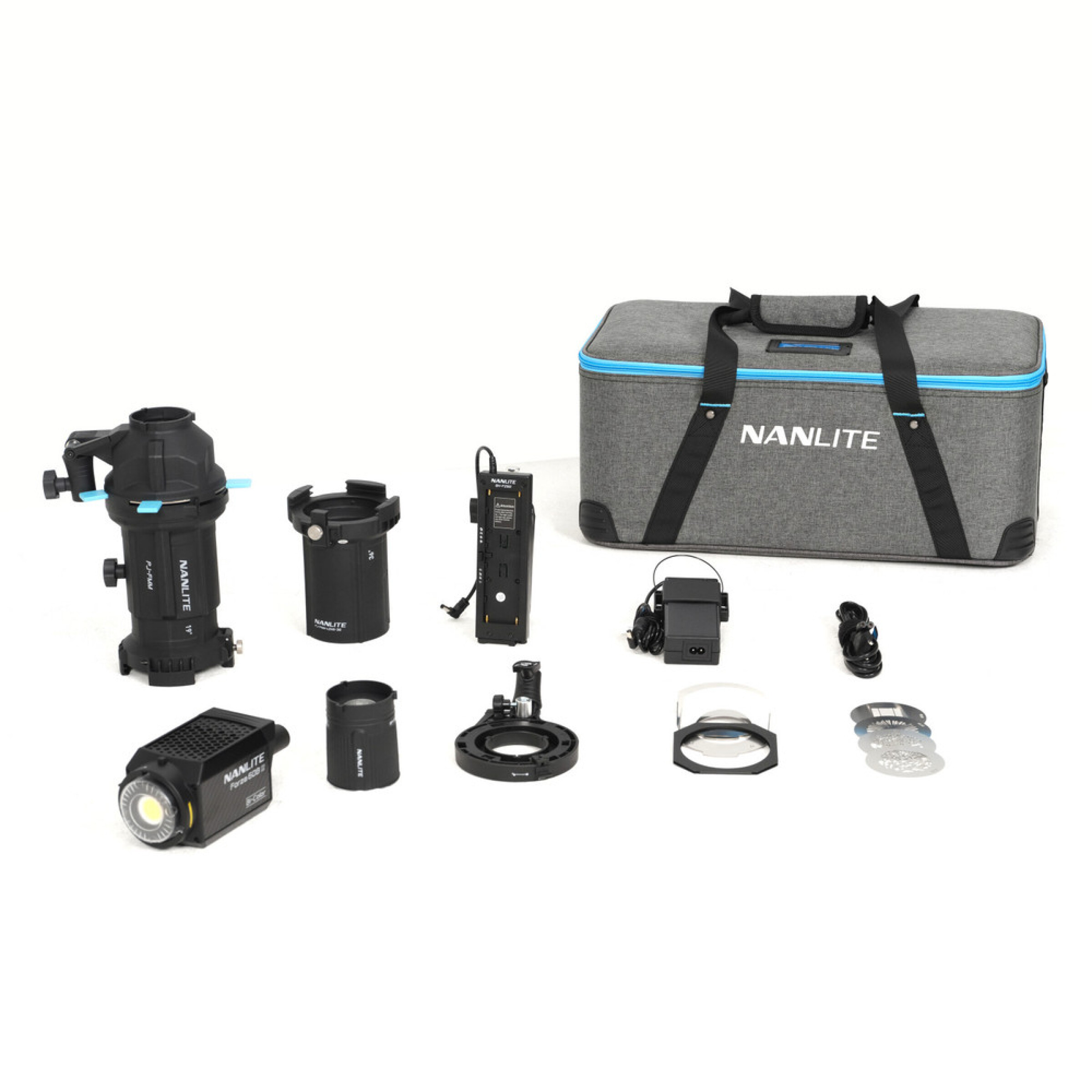 NANLITE Forza 60B II Bi-color LED Kit with Projection Attachment Kit