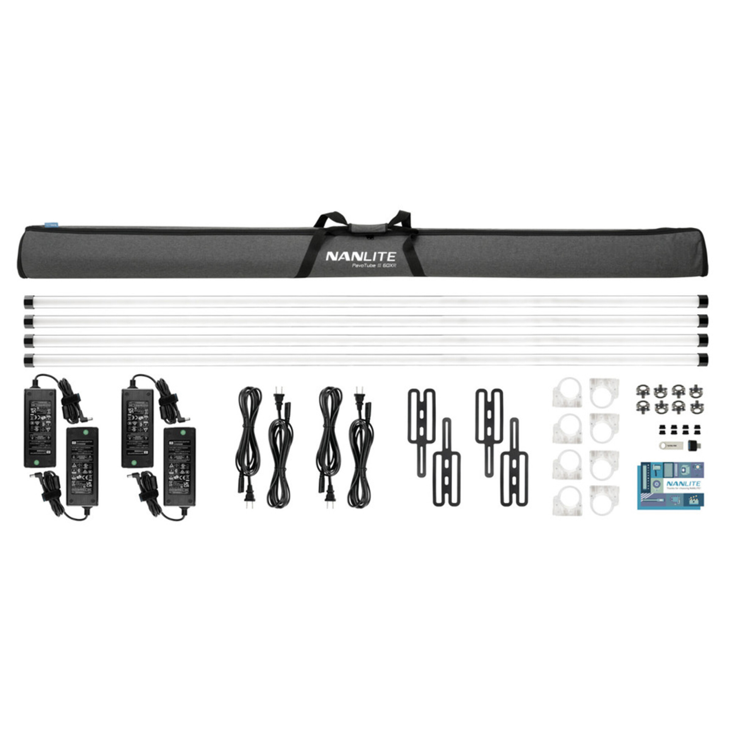 NANLITE PavoTube II 60XR 4 Light Kit - 8ft