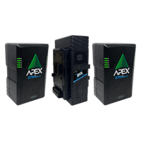 Nanlite Core Apex 275 V-Mount Battery 2-Pack  and  Dual Charger Bundle 0