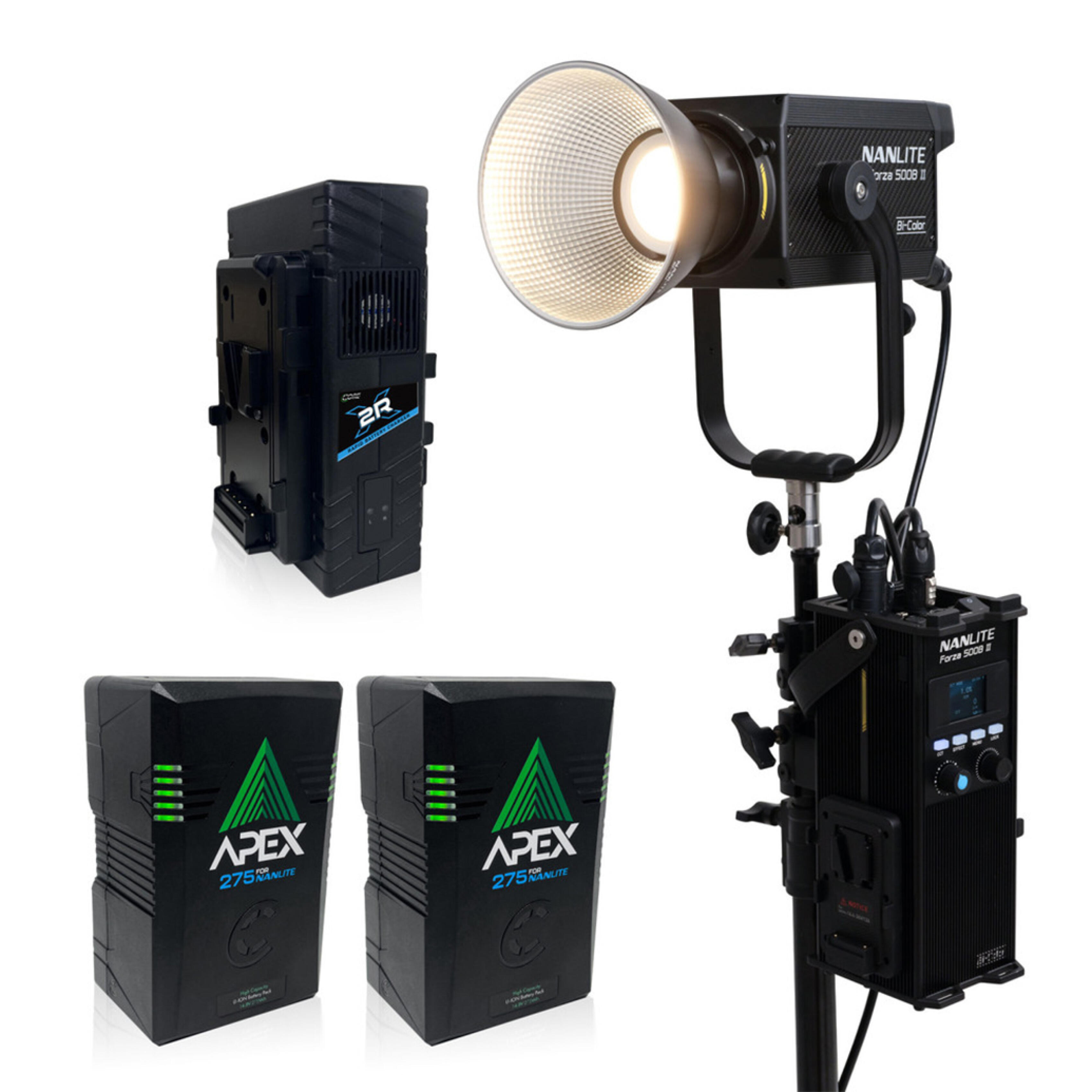 Nanlite Forza 500B II Spotlight V-Mount Bundle
