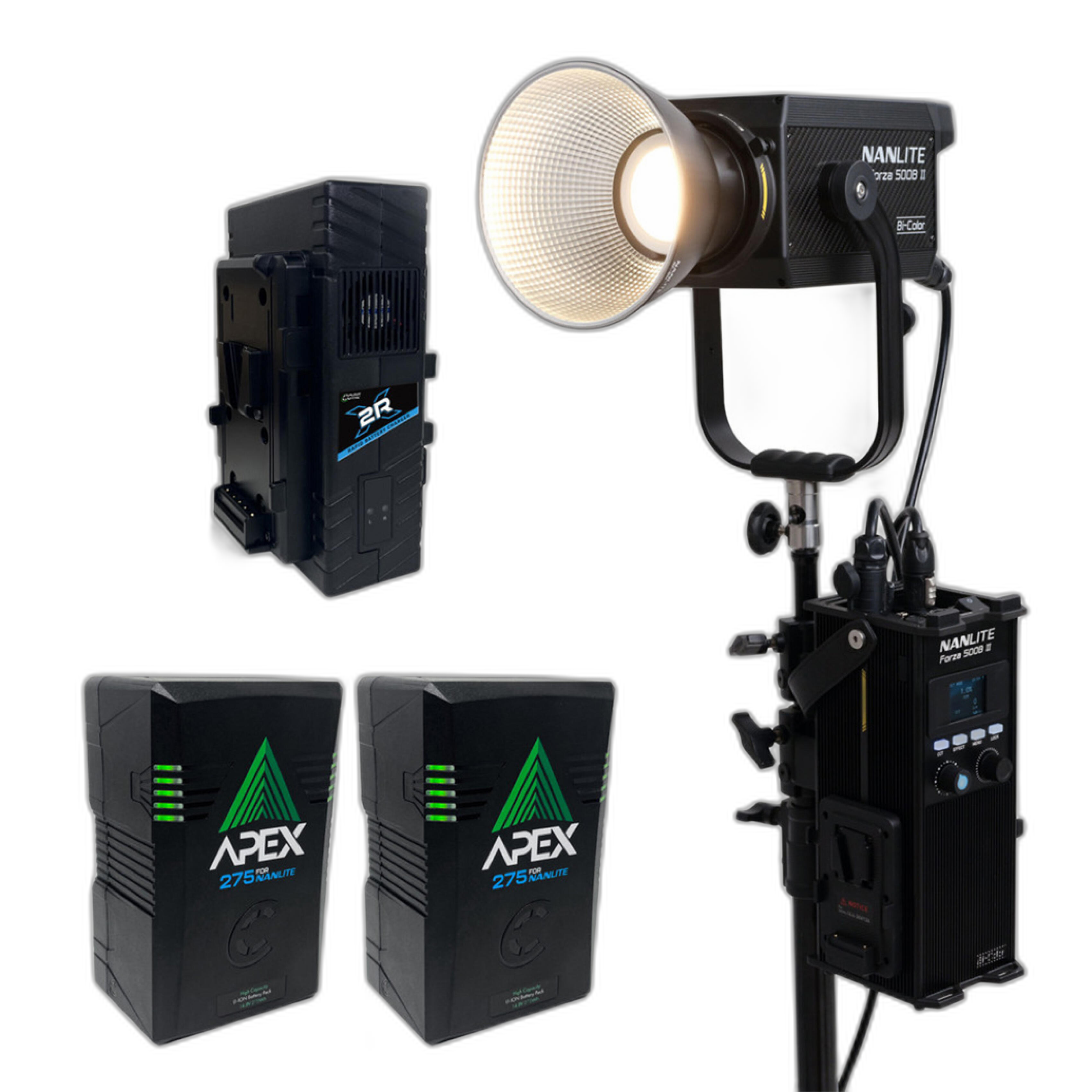 Nanlite Forza 500B II Spotlight V-Mount Bundle