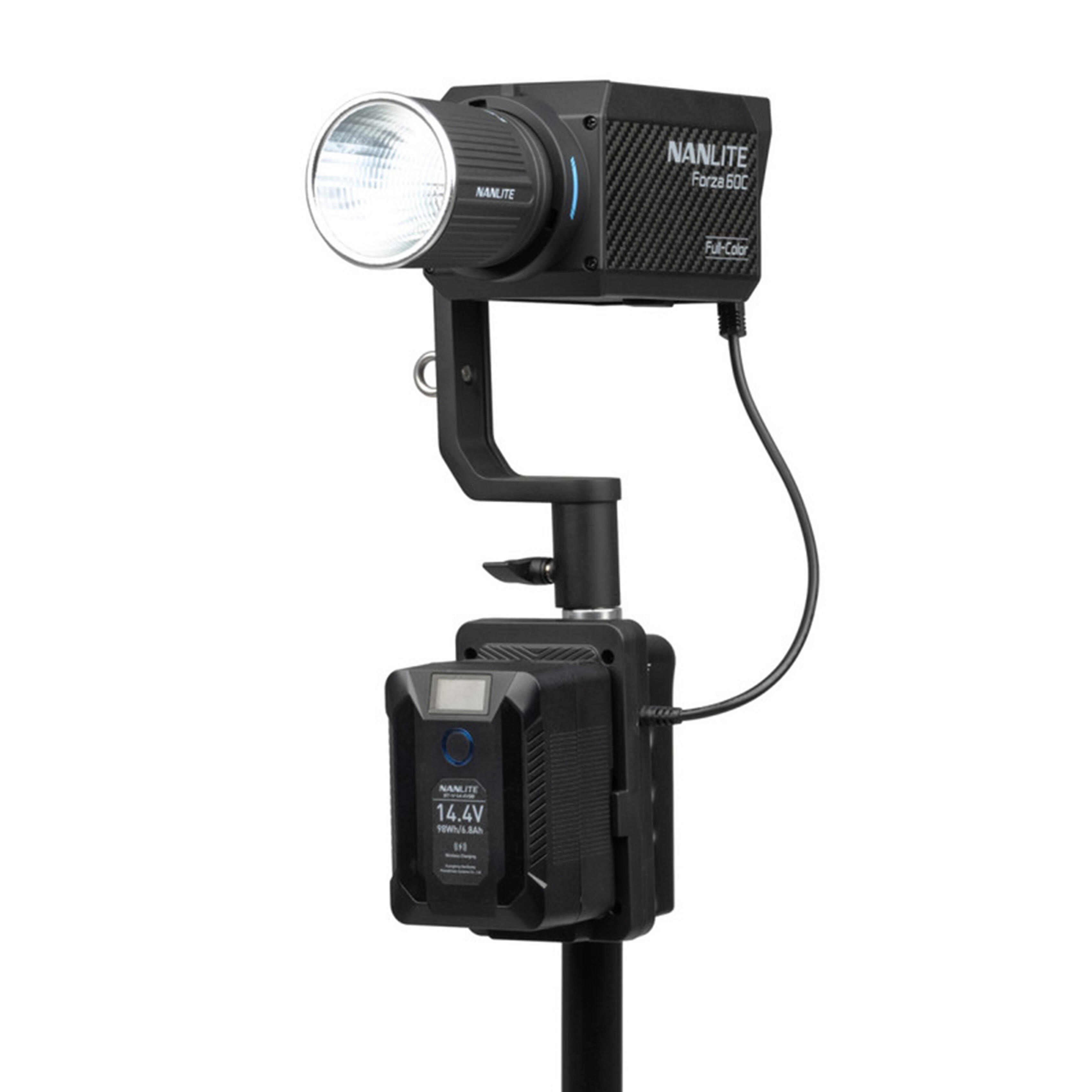 Nanlite V-Mount Battery Grip with DC Connector for Forza 60, FC-60B