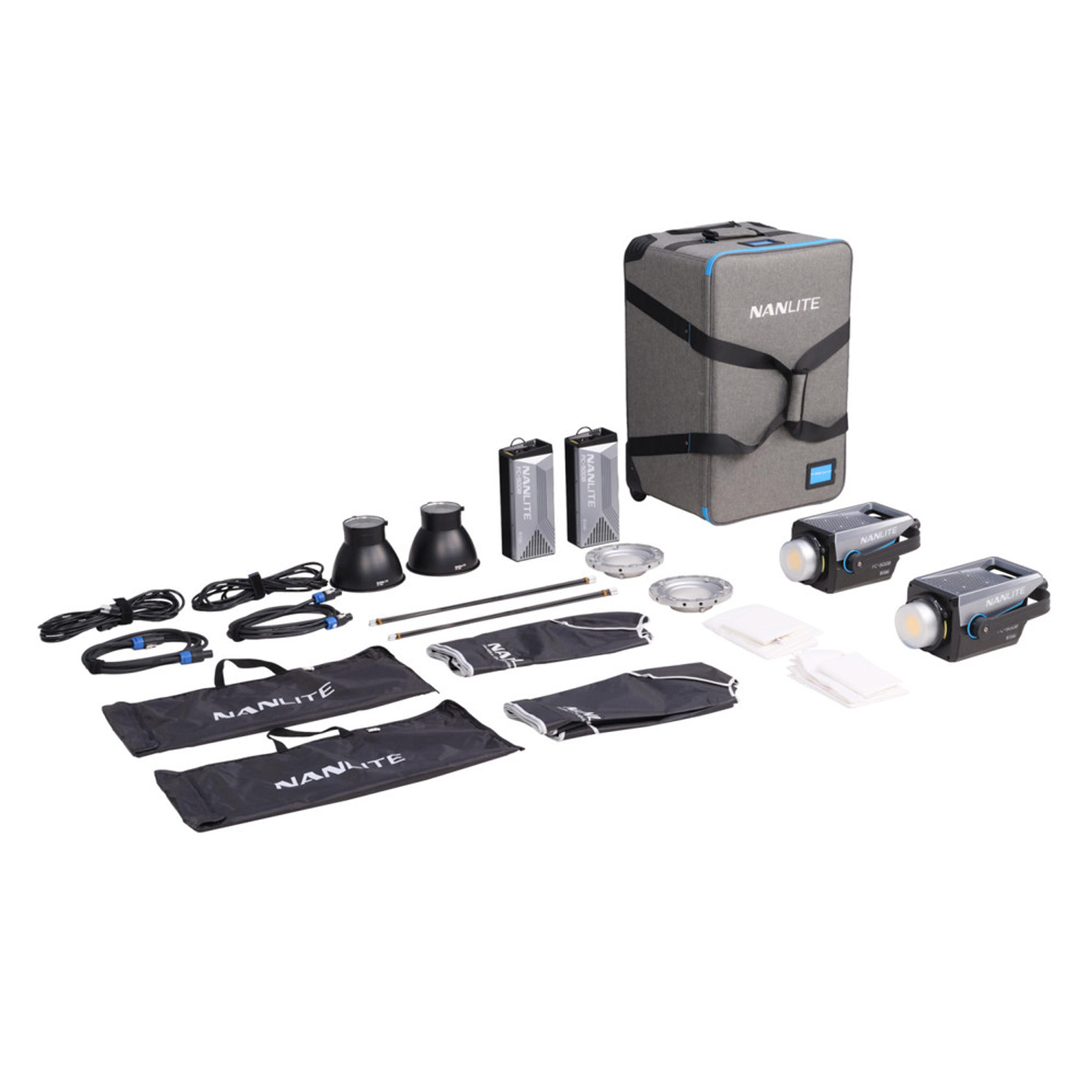Nanlite FC-500B Spotlight 2-Light Kit with Rolling Case