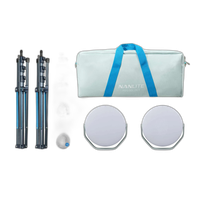 Nanlite Miro 60c 2-KIT LED Full-color Round Panel Light  (Mint Blue) 5