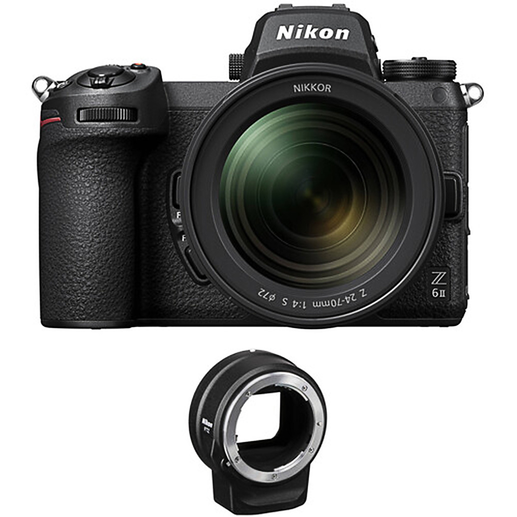 Nikon Z6 II Mirrorless Digital Camera with 24-70mm f/4 Lens and FTZ Adapter