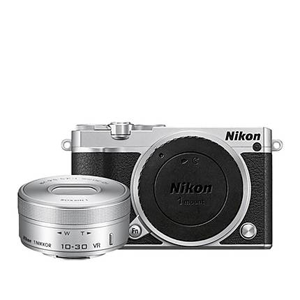 Nikon 1 J5 Mirrorless Digital Camera with 10-30mm Lens - Silver