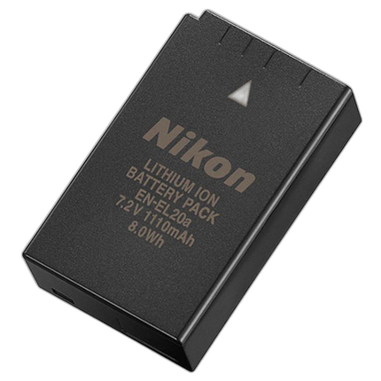 Nikon EN-EL20a Rechargeable Li-Ion Battery for Nikon 1 V3 + P950 + P1000