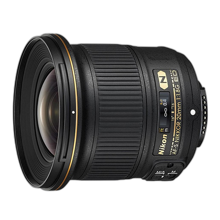 Nikon AF-S Nikkor 20mm f/1.8G ED Ultra Wide Angle Lens - Black