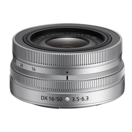 Nikon NIKKOR Z DX 16-50mm f/3.5-6.3 VR Lens (Silver)