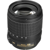 Nikon AF-S DX Nikkor 18-105mm f/3.5-5.6G ED VR Telephoto Lens - Black 1