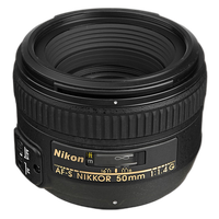 Nikon AF-S Nikkor 50mm f/1.4G Standard Lens - Black 1