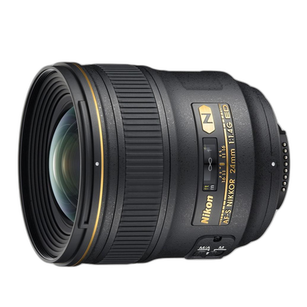 Nikon AF-S Nikkor 24mm f/1.4G ED Wide Angle Prime Lens - Black