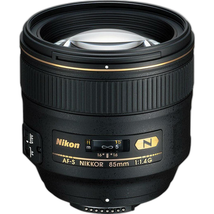 Nikon AF-S Nikkor 85mm f/1.4G Portrait Lens - Black