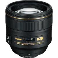 Nikon AF-S Nikkor 85mm f/1.4G Portrait Lens - Black
