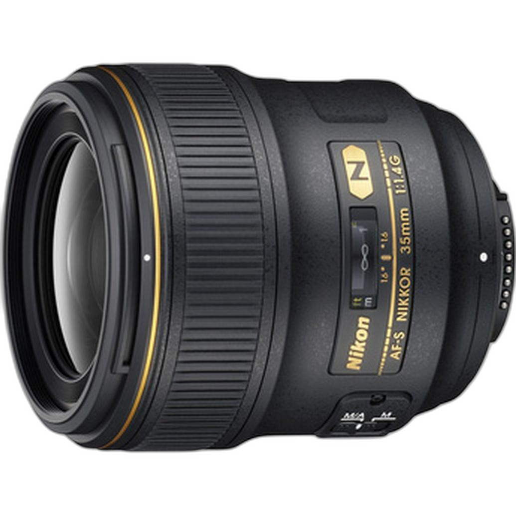 Nikon AF-S Nikkor 35mm f/1.4G Wide Angle Lens - Black