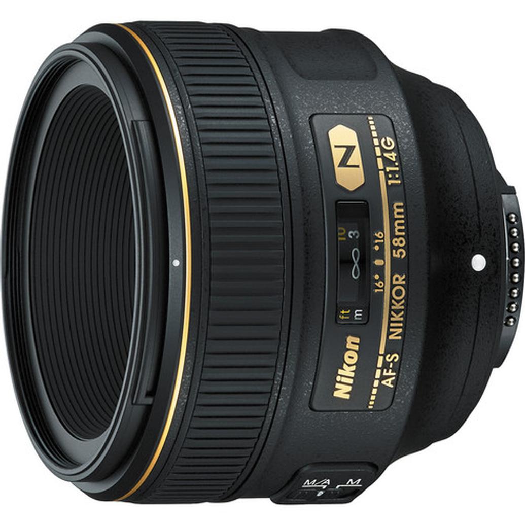 Nikon AF-S Nikkor 58mm f/1.4G for Standard Lens - Black