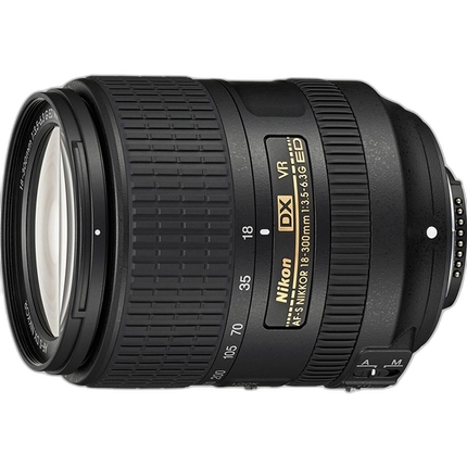 Nikon AF-S DX Nikkor 18-300mm f/3.5-6.3G ED VR Telephoto Lens - Black