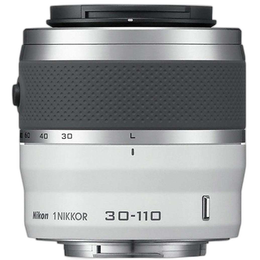Nikon 1 NIKKOR VR 30-110mm レンズ Nikon 1 Nikkor 30-110mm f/3.8-5.6 VR Compact Telephoto Lens - White