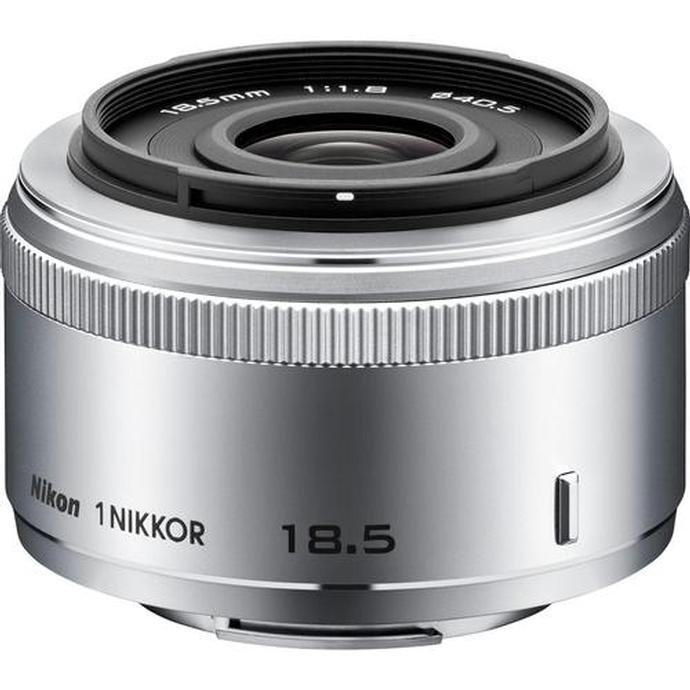 【T2040】 Nikon １NIKKOR 18.5 1.8 ニコン ニッコール Nikon 1 Nikkor 18.5mm f/1.8 Wide Angle Lens for Nikon 1 - Silver